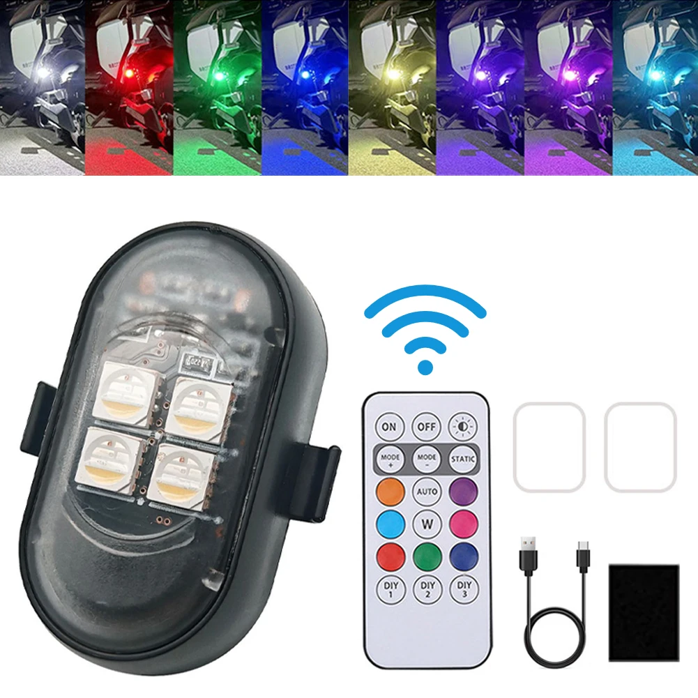 1-8 قطع أضواء تحذير قابلة لإعا - مراجعة Drone Strobe Light وسعره