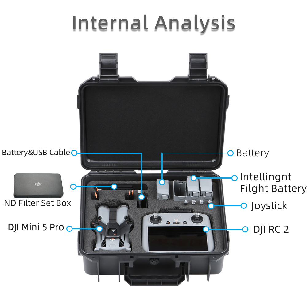 حافظة لهاتف DJI Mini 5 Pro حاف - مراجعة Drone Hard Shell Case وسعره