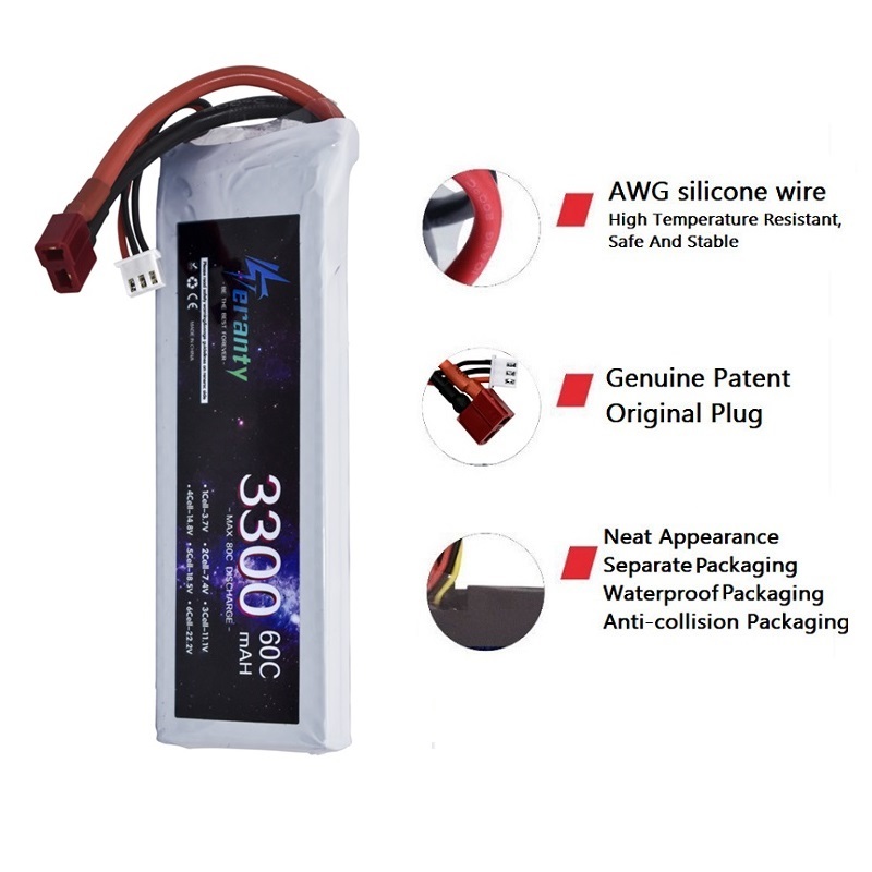 2S 7.4 فولت يبو بطارية 3300 مل - مراجعة Drone Battery Adapter وسعره