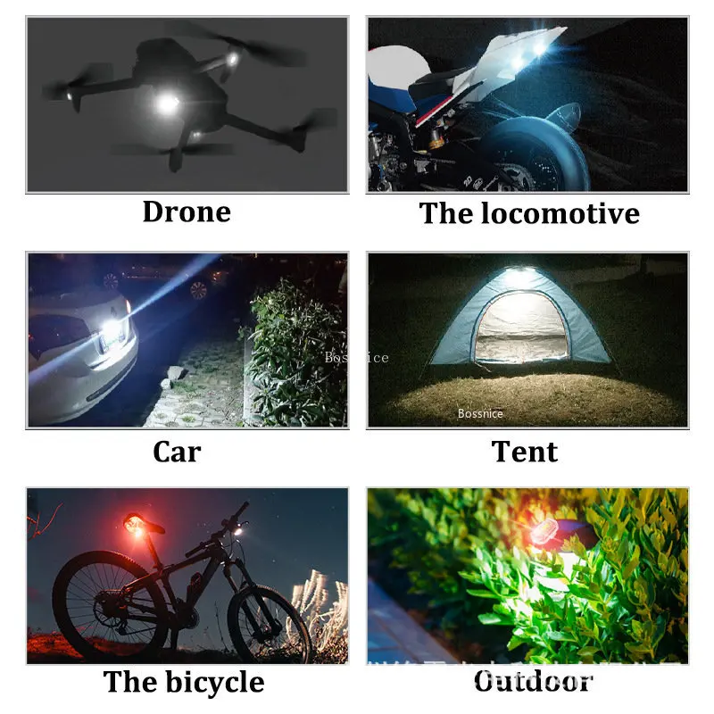 1/2 قطعة LED اللاسلكية ضوء إحت - مراجعة Drone Strobe Light وسعره